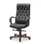 Статус | Status экокожа премиум белая CN2/дерево - орех гамильтон