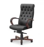 Статус | Status экокожа премиум белая CN2/дерево - орех гамильтон