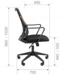 Кресло персонала Чеармен | Chairman 545 черная B01/черная TW01