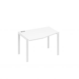Стол на металлокаркасе uno эргономичный левый техно а4 б1 061 бп