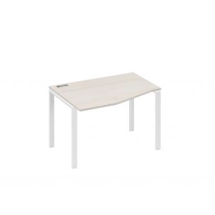 Стол на металлокаркасе uno эргономичный левый техно а4 б1 061 дш