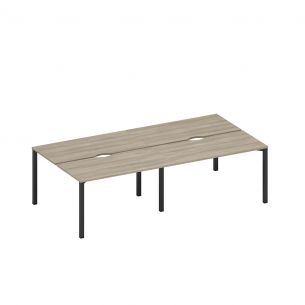 Спэйс+ | space+ рабочая станция на металлокаркасе, столешницы с вырезом (4*140) а1 чр 171.2-2 вл