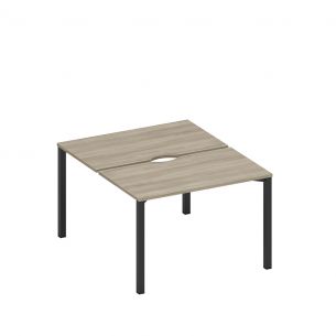 Спэйс+ | space+ рабочая станция на металлокаркасе, столешницы с вырезом (2*120) а1 чр 173.2 вл