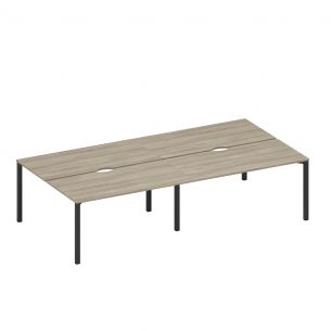 Спэйс+ | space+ рабочая станция на металлокаркасе, столешницы с вырезом (4*160) а1 чр 178.2-2 вл