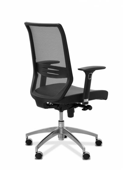 Кресло Аэро | Aero 3D для руководителя сетка/ткань TW черная B01/красная