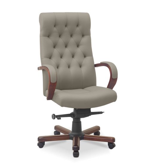 Статус | Status экокожа премиум белая CN2/дерево - орех гамильтон