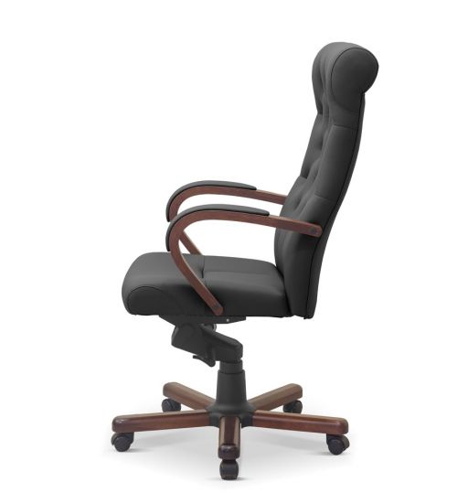 Статус | Status экокожа премиум белая CN2/дерево - орех гамильтон