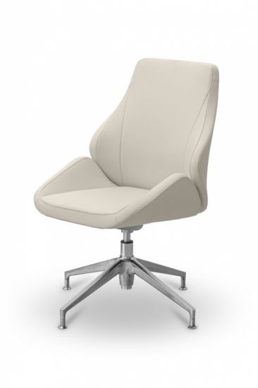 Кресло посетителя Мелоди HX4 серо-коричневая CN6